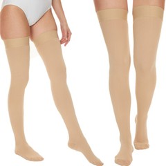 Full Leg Brace Thigh High Compression Socks Pain Relief Support Stockings Unisex