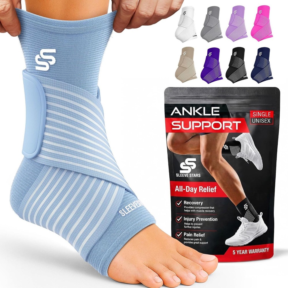 Sleeve Stars Ankle Brace for Women & Men, Ankle Wrap for Sprain, Compression