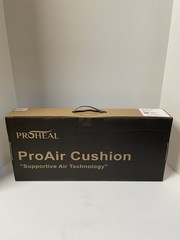 ProHeal Inflatable Seat Cushion, Removable Cover, Wheelchair Black 18X18X3