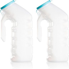Urinals for Men with Translucent Lid – 32 Oz Bottle – 2 Pack Male