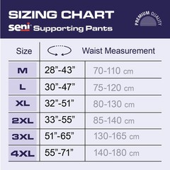 Seni Reusable Knit Pant Boxer Style 3X-Large S-3X02-US1 2-Pack