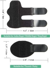 5 Pack Finger Splint Trigger Finger Straightener Support Brace Men Women Adult