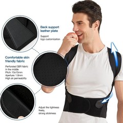 Posture Corrector Support Magnetic Back Shoulder Brace Belt Band For Men Women