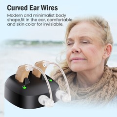 JINGHAO Rechargeable Hearing Aids BTE Ear Aids Hearing Amplifier US