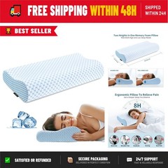 Cervical Pillow for Neck Pain Relief – Ergonomic Memory Foam Pillow
