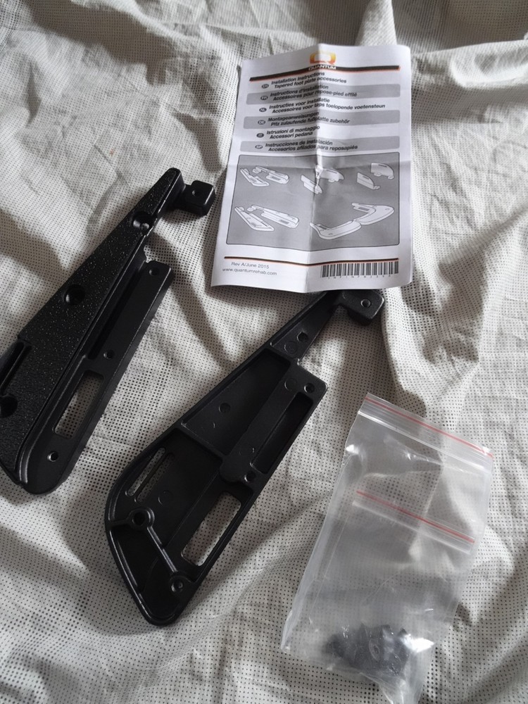 Quantum Rehab Wheelchair Tapered Foot Plate Installation Kit