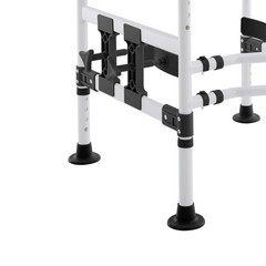 Height/Width Adjustable Toilet Safety Rail for Elderly Steel Frame Max.330 lbs