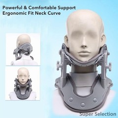 Heating Cervical Traction Device Inflatable 3 Heat & 5 Traction Levels Neck