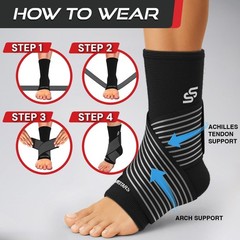 Sleeve Stars Ankle Brace for Women & Men, Ankle Wrap for Sprain, Compression Sle