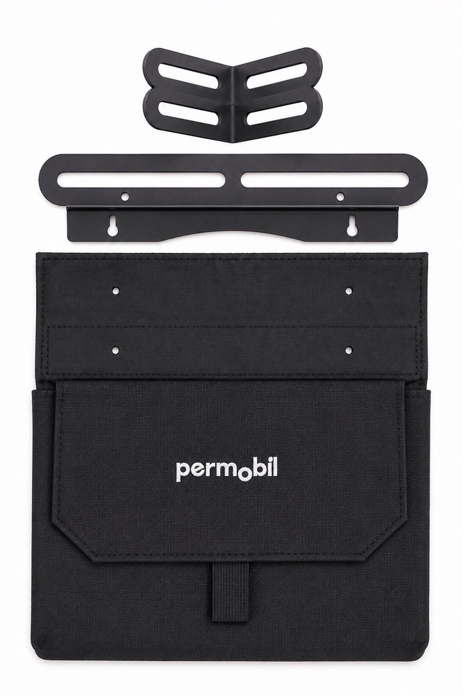 Permobil Armrest POUCH. Mounts Under The Armrest with the supplied Hardware.