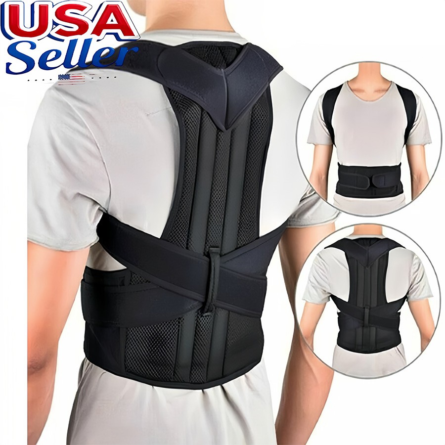 Magnet Therapy Body Posture Corrector Back Pain Belt Brace Shoulder Support Belt