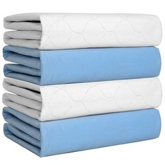 Heavy Absorbency Bed Pad, Washable and 34×36 Inch (Pack of 4), 4 Pack