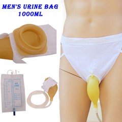 Urine Bag Collector Portable Wearable Collection Urinal Bag Elastic Waistband-US