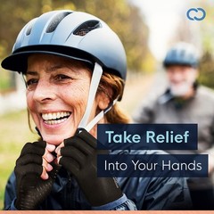 Fingerless Copper Compression Arthritis Gloves for Pain Relief & Support – S