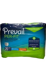 Prevail Perfit Disposable Daily Underwear Large 44in- 58 In 40Ct. (2Packs) New