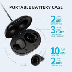 JINGHAO 1 Pair Hearing Amplifier Hearing Aids Ear Device Portable Battery Case