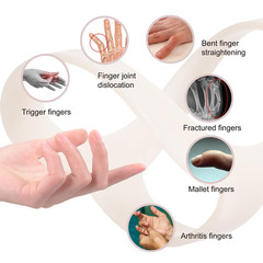 Oval Finger Splint 8 pcs, Finger Splints for Arthritis, Mallet Finger, Trigger F