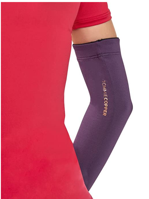 Tommie Copper Girls Core Full Arm Sleeve, Shadow Purple , Size: Large – New