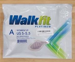 WalkFit Platinum Orthotics Insoles – Arch Support & Pain Relief – US 5-5.5