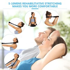 Neck Stretcher Exerciser, FSA/HSA Eligible, Cervical 30-35 Pounds, black