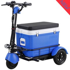 3 Wheels 350W Foldable Mobility Scooter With ice cooler box For Camping Fishing