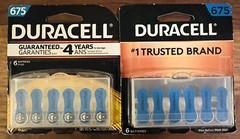 Lot of (12) Duracell – Hearing Aid Batteries Size 675 (Blue) 2 Packs of 6 BL16