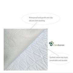 3 Pack Cotton Top Quilted Chair Pad Washable Waterproof Extra Absorbent Reusa…