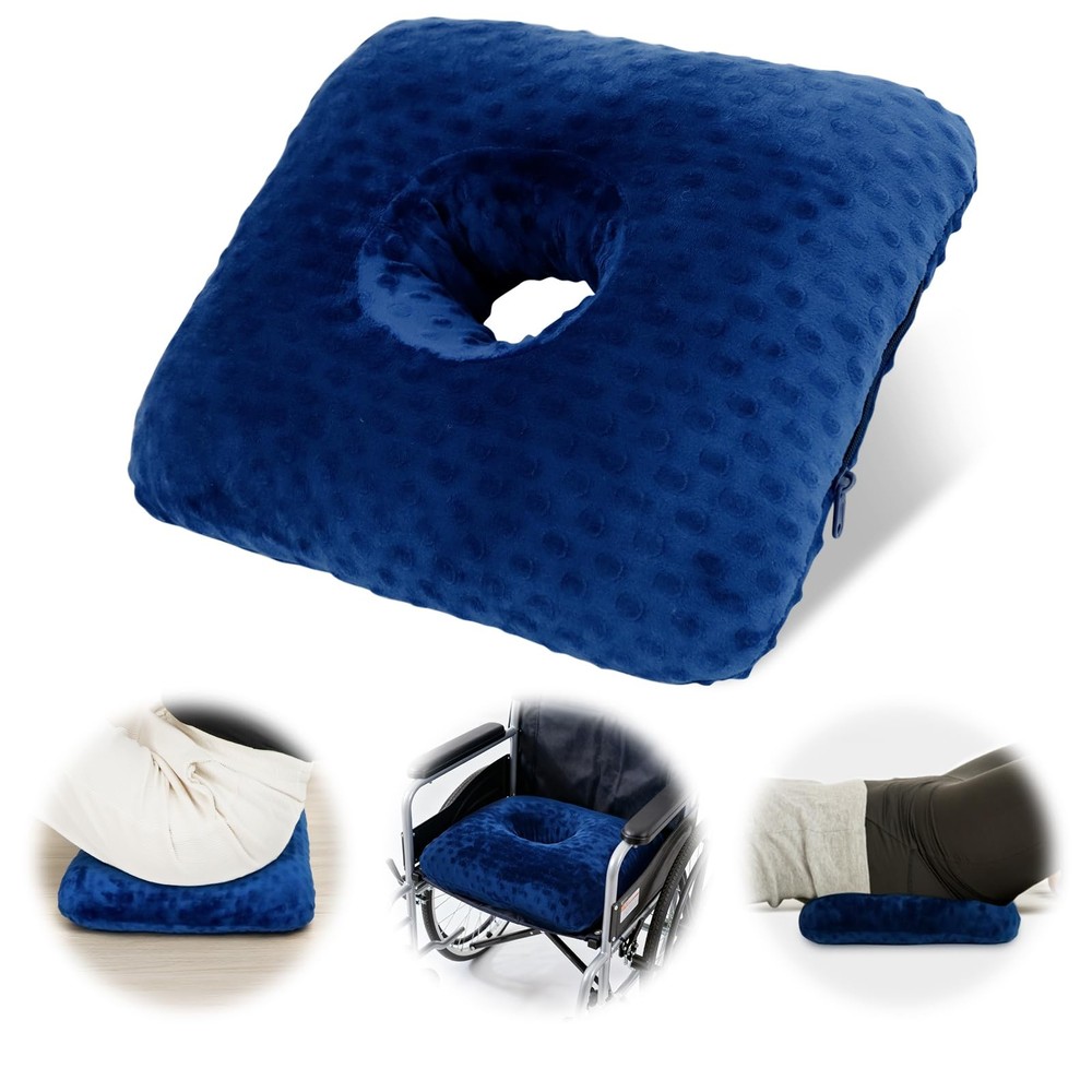 Donut Pillow for Bed Sores Treatment Buttocks, Wheelchair Cushion Bedsore Pre…