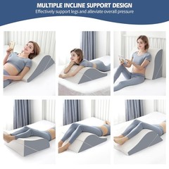 2PCS Leg Elevation Wedge Pillows for Sleeping, Leg Wedge Pillow After Knee Re…