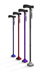HurryCane Adjustable Folding Cane T-Handle Portable Walking Cane Black-Free Ship