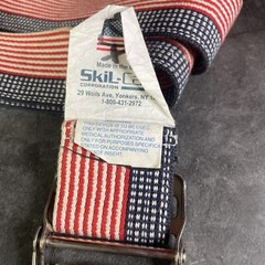 Red White & Blue Gait Belt 54″ USA Themed with Metal Buckle