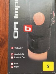 Bledsoe OA Impulse Knee Brace Right Tritech Medial OA Size Small New
