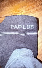 3PR PAPLUS & FC Compression Socks XL L/XL Black Open Toe & Patterned New Travel