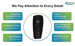 XL Adjustable Calf Compression Wrap Lymphedema Edema CVI Swelling Relief