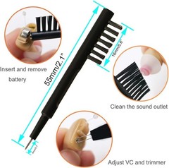 Professional Hearing Aid Cleaning Kit: Wax Guards & Dual-End Tool Set – 3 Packs