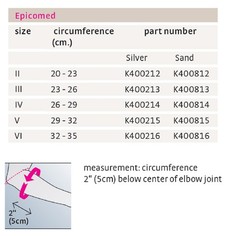 CLOSEOUT SALE! Corflex Epicomed Elbow Black Size Small – # 2 – 20-23 cm (8-9 in)