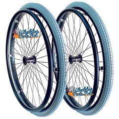 24″ (540) 36 Spoke Wheelchair Wheel With Aluminum Pushrim With Tire Options