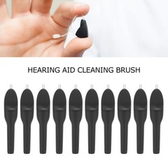 ▪ 10pcs Hearing Aid Cleaning Brush Portable Hearing Amplifier Brushes With Wax