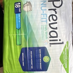 Prevail Nu-Fit Briefs L 45-58in Maximum Absorbency Breathable Disposable 18