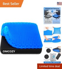 Cooling Gel Seat Cushion, 18.9″x17.7″ Honeycomb Design for Ultimate Comfort