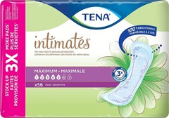 Tena Intimates Incontinence Pads Maximum Absorbency, 56 Count – Pack of 1