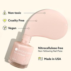 Dazzle Dry Nail Lacquer Step 3 – Lotion Please – A Light Powder Blue Gray