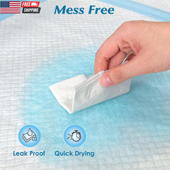100 Count 22” X 22” Super Absorbency Disposable Underpads, Leakproof Quick Dryin