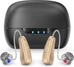 NVBOTY Hearing Aids Amplifier 5 Levels For Seniors Rechargeable Noise Cancelling