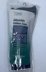 DMI Folding Adjustable Walking Cane In Original Package Black