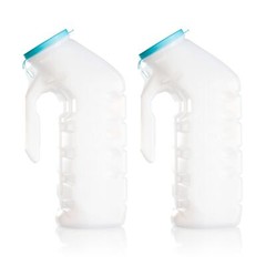 Urinals for Men 32 Oz Glow in the Dark Lid 2 Pack