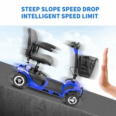 2024 4 Wheels Mobility Scooter Power Wheelchair Folding Electric For Home Travel