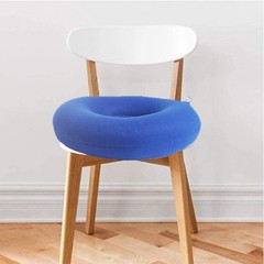 Inflatable Seat Cushion Blue Round Sciatic Nerve Support Pillow