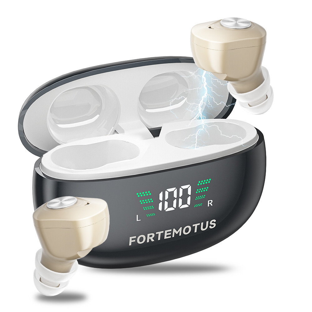 Hearing Aids Invisible 16-Channel Digital Rechargeable for Severe Hearing Loss
