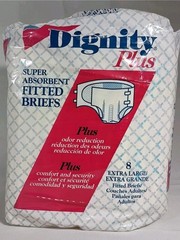 dignity plus fitted adult briefs XLarge 2 Packs Of 8